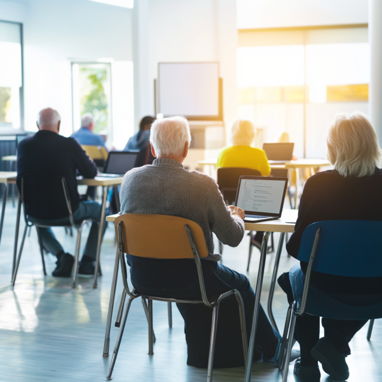 etakceh_A_group_of_elderly_adults_sitting_at_desks_in_a_modern__d1815991-2cdd-47d8-8fc9-e8cd4d44afce